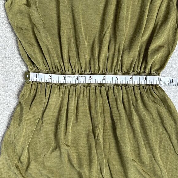 NWOT Intimately Free People Sleeveless Romper Elastic Waist Olive Green XS/S - Picture 10 of 12